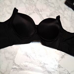 🎊PERFECTISSIMA Corset Black Full-Coverage Push Ups & Wire Bra